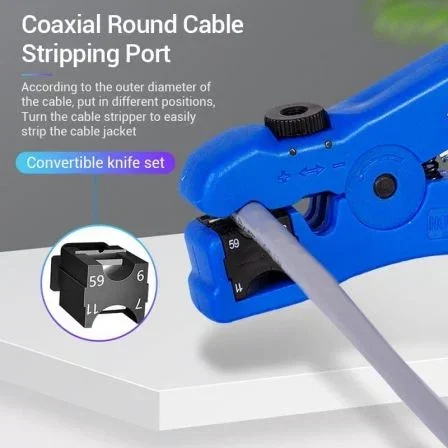 Vention KEBL0 Pelacables Coaxial y de Red Multifuncional Ajustable
